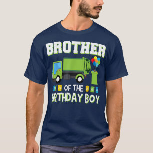 Garbage Truck Brother Of The Birthday Boy Kids Tod T-Shirt