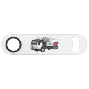 Garbage truck cartoon illustration