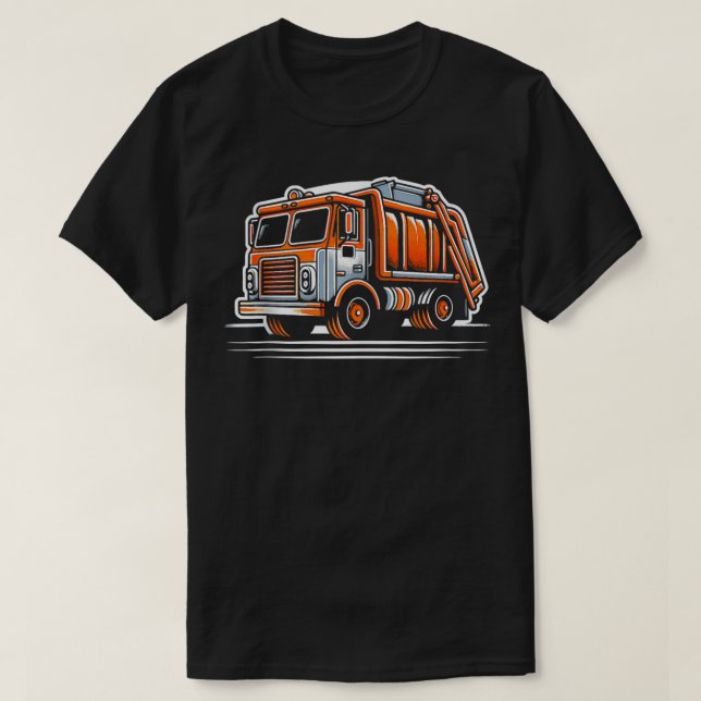 Garbage Truck Garbage Day Designs  4  T-Shirt (Design Front)