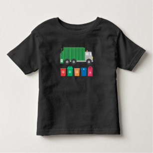 Garbage Truck Gift Trash Truck With Dumpsters Toddler T-Shirt