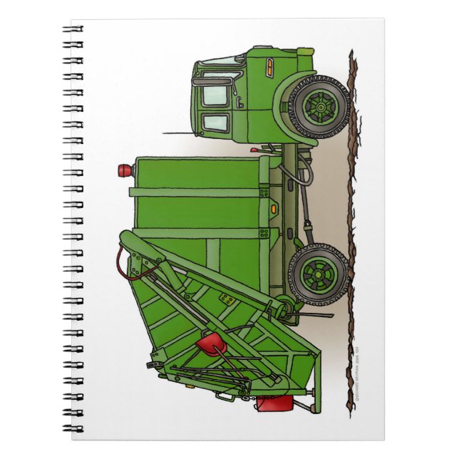 Garbage Truck Green Notebook (Front)