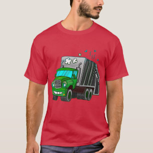 Garbage Truck Illustration For Garbage Trucks Love T-Shirt