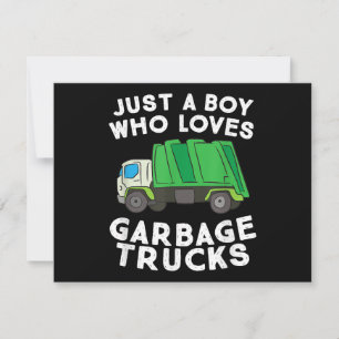 Garbage Truck Just A Boy Who Loves Garbage Trucks