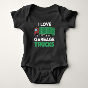 Garbage Truck Kid Cool Future Truck Driver Baby Bodysuit