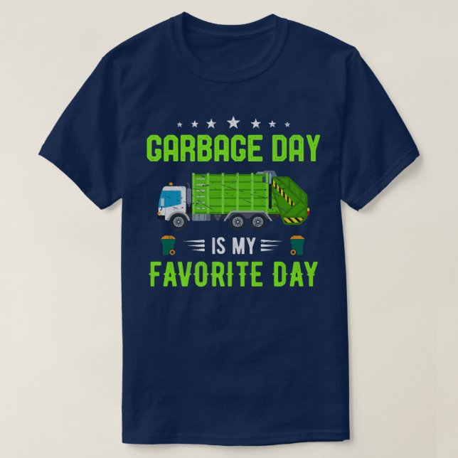 Garbage Truck Kids Awesome Sanitation Worker Funny T-Shirt (Design Front)