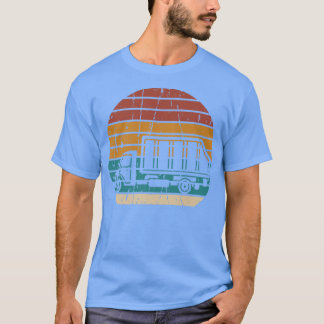 Garbage Truck Kids Retro Truck  T-Shirt