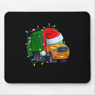 Garbage Truck Lights Christmas Trash Trucks Lover  Mouse Mat