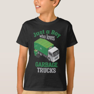 Garbage Truck loving Boy Toddler Cool Recycling T-Shirt