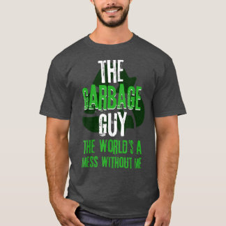 Garbage Truck Recycle Waste Trash Collector Earth  T-Shirt