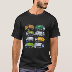 Garbage Truck Recycling Day Trash Waste Separation T-Shirt