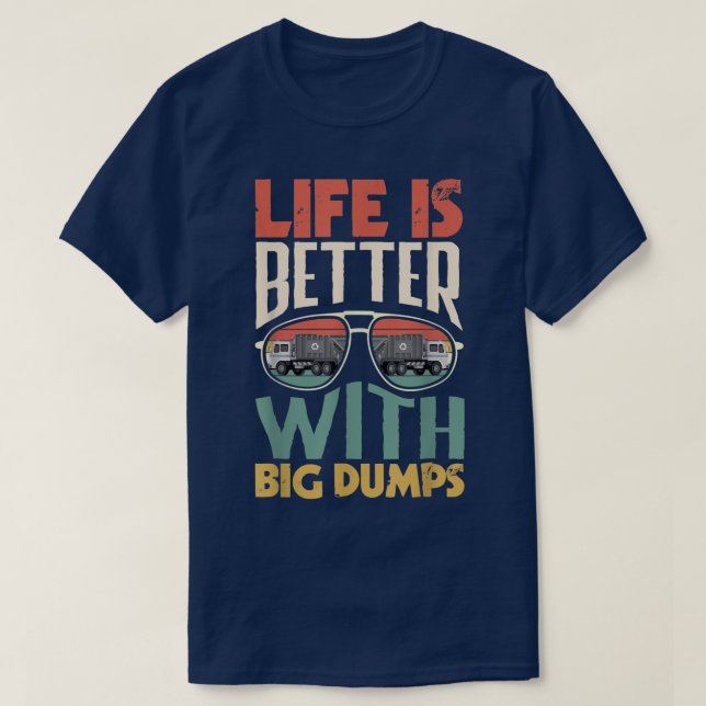 Garbage Truck Sanitation Worker  T-Shirt (Design Front)