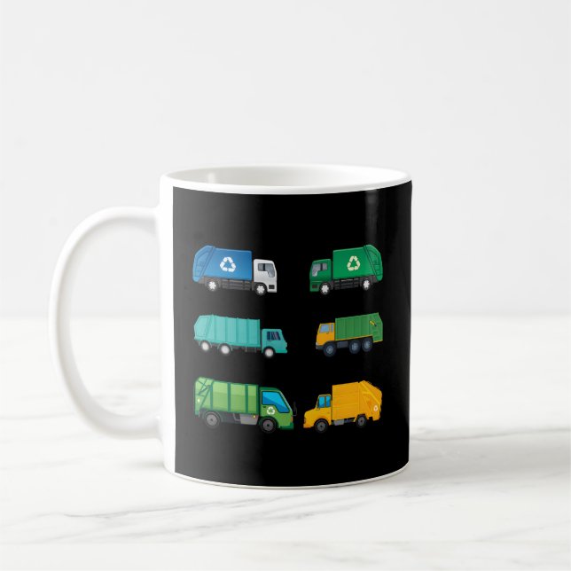 Garbage Truck Trash Bin Recycling Garbage Truck Dr Coffee Mug (Left)