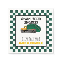 Garbage Truck Trash Boys Birthday
