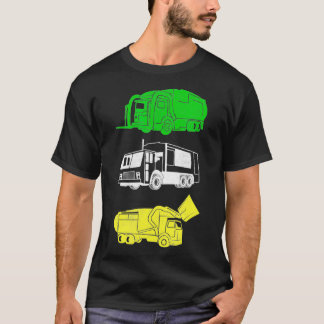Garbage Truck Trash Day Tee  City Waste Disposal D