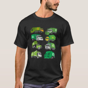 Garbage Truck Trash Waste Recycling Birthday T-Shirt