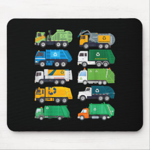 Garbage Truck Trash Waste Separation Costume Kids Mouse Mat
