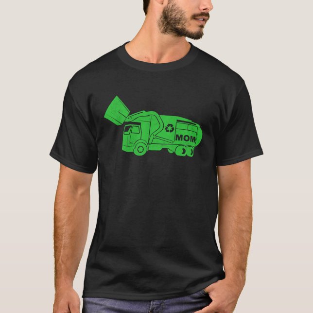 Garbage Truck Tshirt For Mom Trash Day Waste Dispo (Front)