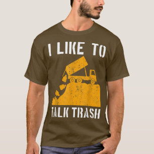Garbage Truck Waste Recycle Trash Collector Earth T-Shirt