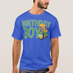 Garbage Truck with Dinosaur - Birthday Boy  T-Shirt