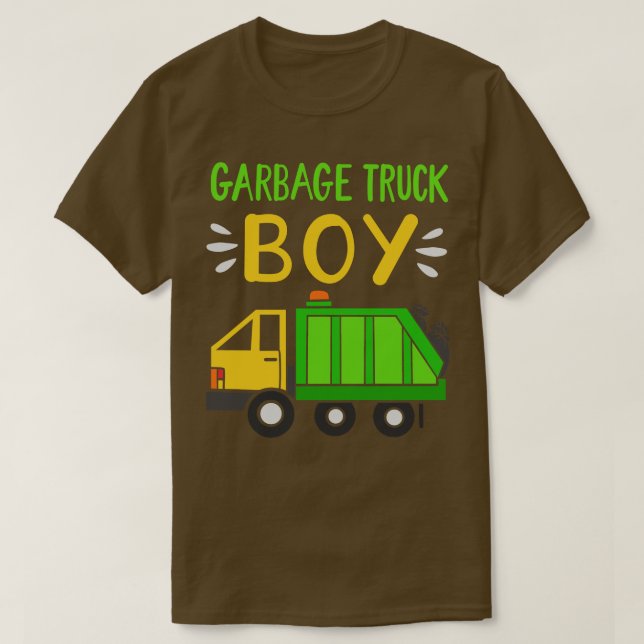 Garbage Trucks Garbage Truck Boy T-Shirt (Design Front)