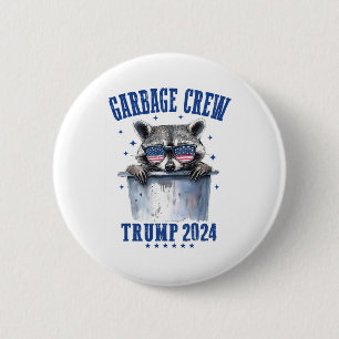Garbyge Crew Trump 2024 President 47 Trump 2024 Me 6 Cm Round Badge