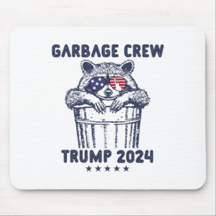Garbyge Crew Trump Garge Man In Trash Truck Electi Mouse Mat