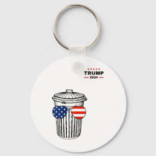 Garbyge For Trump 2024 Garge Truck Trash Can Vote  Key Ring