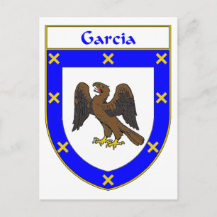 Garcia Coat of Arms/Family Crest Postcard