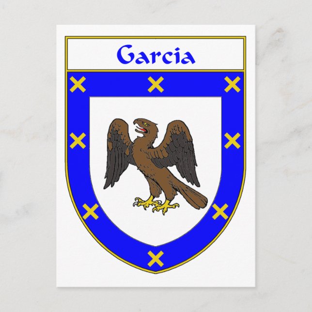 Garcia Coat of Arms/Family Crest Postcard (Front)