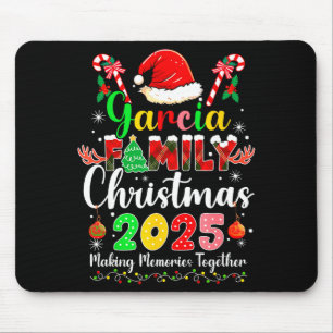 Garcia Family Christmas 2025 Matching Santa Hat Xm Mouse Mat