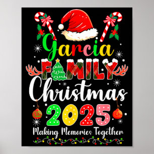 Garcia Family Christmas 2025 Matching Santa Hat Xm Poster