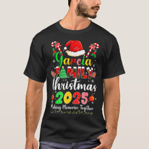 Garcia Family Christmas 2025 Matching Santa Hat Xm T-Shirt