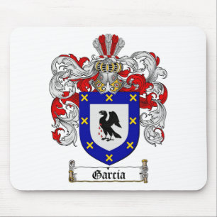 GARCIA FAMILY CREST -  GARCIA COAT OF ARMS MOUSE MAT