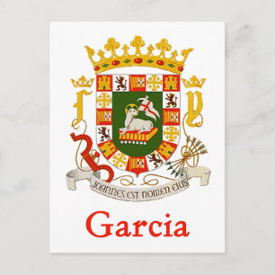 Garcia Shield of Puerto Rico Postcard