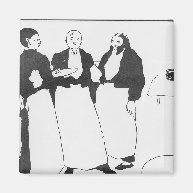 Garcons de Cafe Magnet (Front)