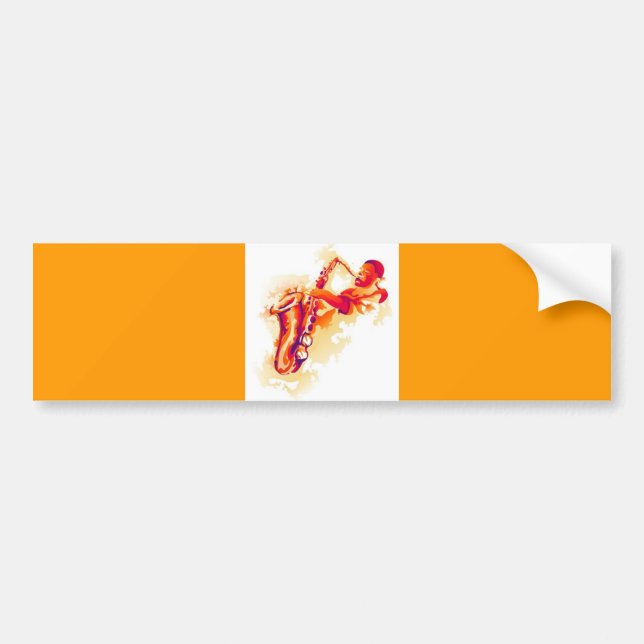 Garcya.us_jazzsolowatercolournopen Bumper Sticker (Front)