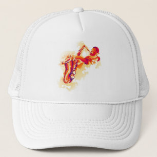 Garcya.us_jazzsolowatercolournopen Trucker Hat