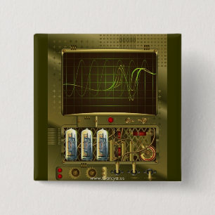 Garcya.us_signal_detected_v8 15 Cm Square Badge