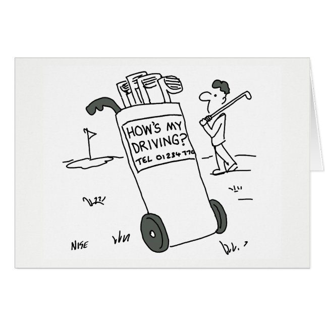 Gard - Golfer asks "How's My Driving?" (Front Horizontal)