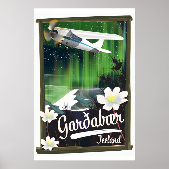 Garðabær Iceland travel poster (Front)