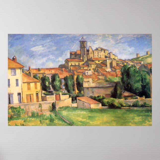 Gardanne (Horizontal View) Paul Cezanne  Poster (Front)