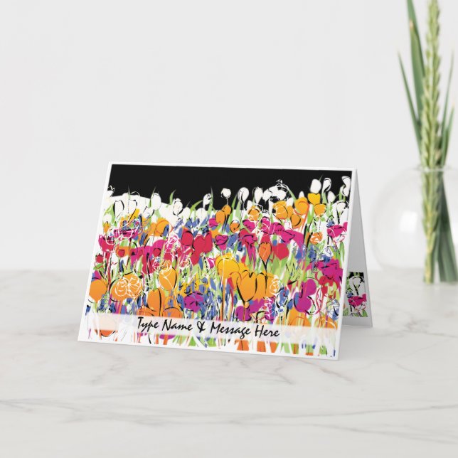 Garden 02 Customisable Greeting Card (Front)