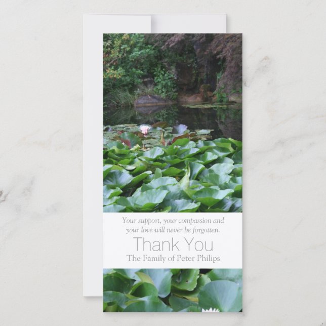 Garden 5 Lotus Sympathy Thank You 3 (Front)