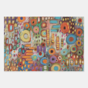 Garden Abstract Wrapping Paper Sheet
