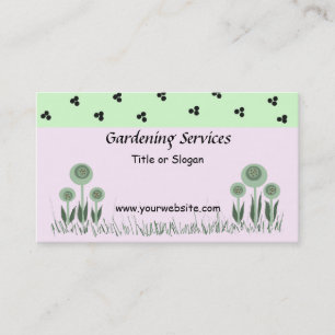 Garden and Landscaping Services Business Card