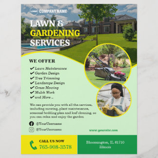 Garden And Lawn Care Services Flyer