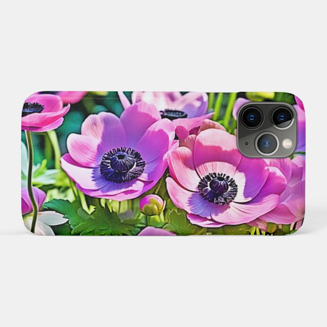 Garden Anemone Mix Design Case-Mate iPhone Case (Back (Horizontal))