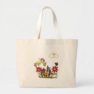 Garden angel large tote bag