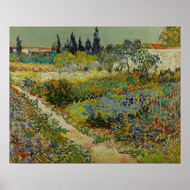 Garden at Arles (1888) by Van Gogh Poster (Front)