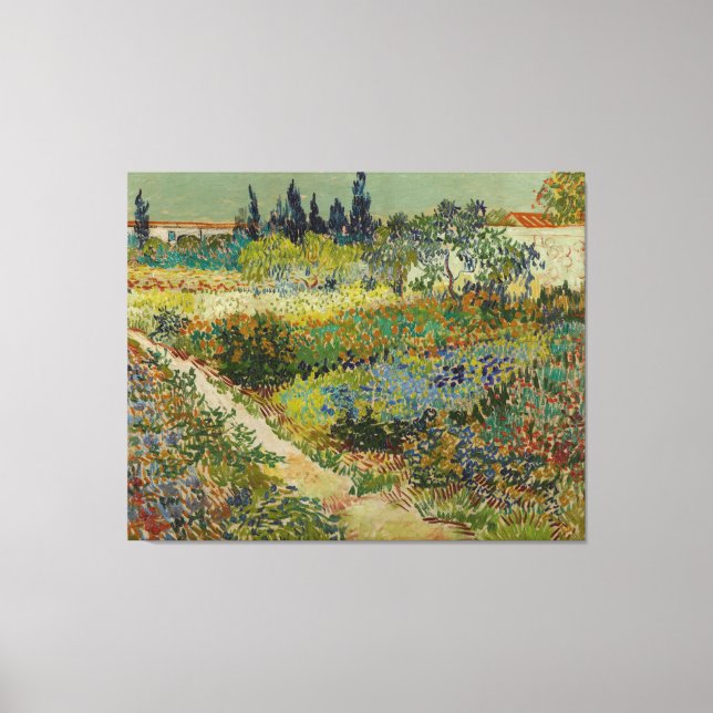 Garden at Arles by Vincent Van Gogh Canvas Print (Front)
